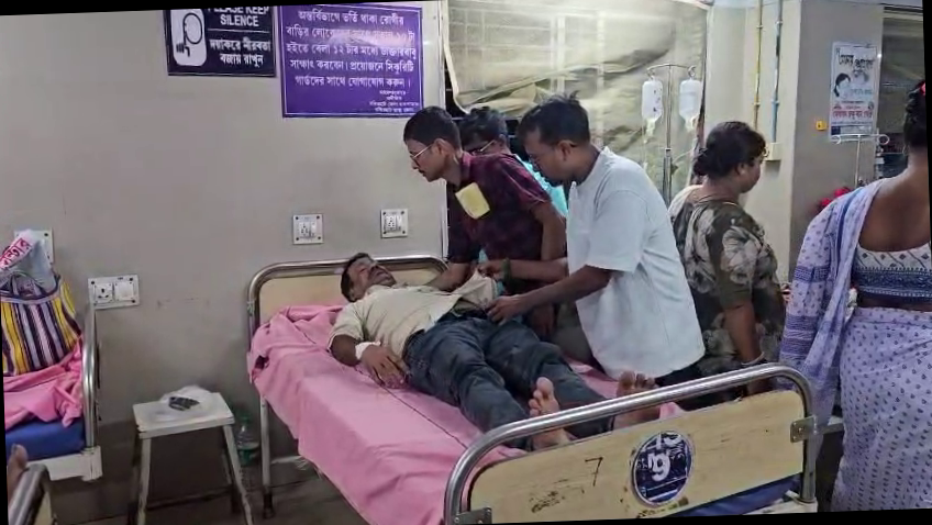 <p><strong>बंगाल :भाजपा कार्यकर्ता पर जानलेवा हमला, अस्पताल में भर्ती</strong></p>